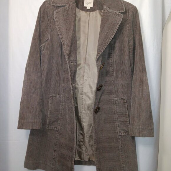 J.JILL  LIGHT WEIGHT CORDUROY TRENCH COAT - Picture 13 of 14